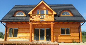 GERARD Shake Charcoal Wooden house references from Poland