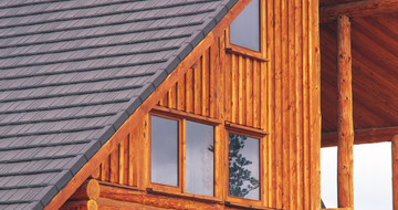 GERARD Shake Charcoal Wooden house references from Poland
