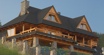 GERARD Shake Charcoal Wooden house references from Poland